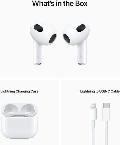 Apple AirPods with Lightning Charging Case (3rd Generation) (Renewed)