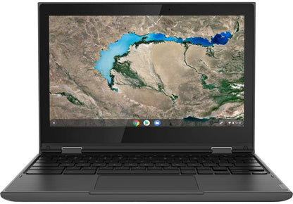 Lenovo 11.6" 300e Chromebook Touchscreen LCD 2 in 1- MediaTek M8173C Quad-core 2.1GHz 4GB LPDDR3 32GB Flash Memory Chrome OS Model 81H00000US (Renewed)