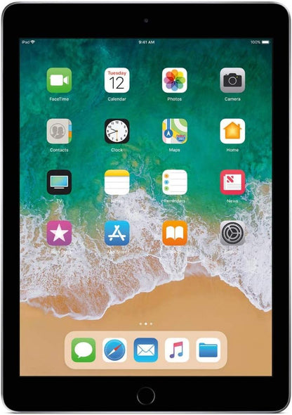 Apple iPad (2018 Model) with Wi-Fi only 32GB Apple 9.7in iPad - Space Gray (Renewed)