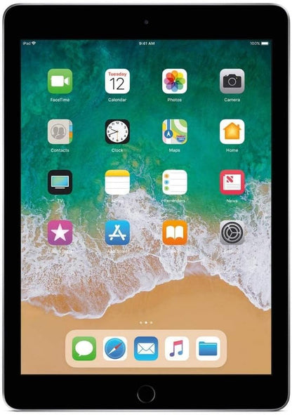Apple iPad (2018 Model) with Wi-Fi only 32GB Apple 9.7in iPad - Space Gray (Renewed)