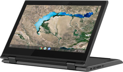Lenovo 11.6" 300e Chromebook Touchscreen LCD 2 in 1- MediaTek M8173C Quad-core 2.1GHz 4GB LPDDR3 32GB Flash Memory Chrome OS Model 81H00000US (Renewed)