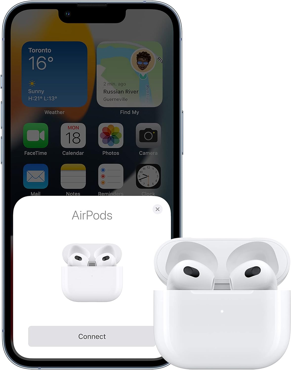 Apple AirPods with Lightning Charging Case (3rd Generation) (Renewed)