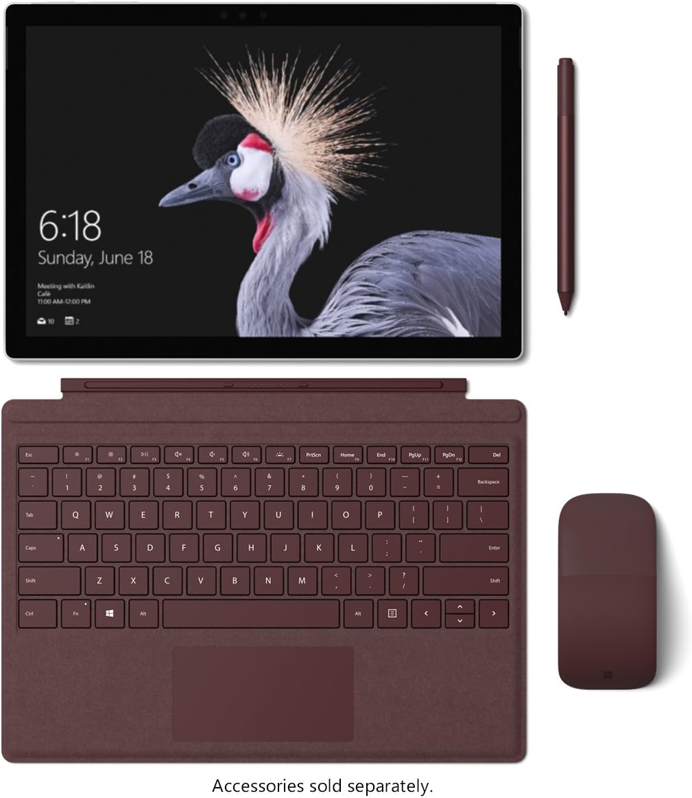 Microsoft Surface Pro 5 Tablet,12.3 inch (2736 x 1824), Intel Core i5-7300U 2.6 GHz, 8 GB RAM 256GB SSD, CAM, Win 10 Pro (Renewed)