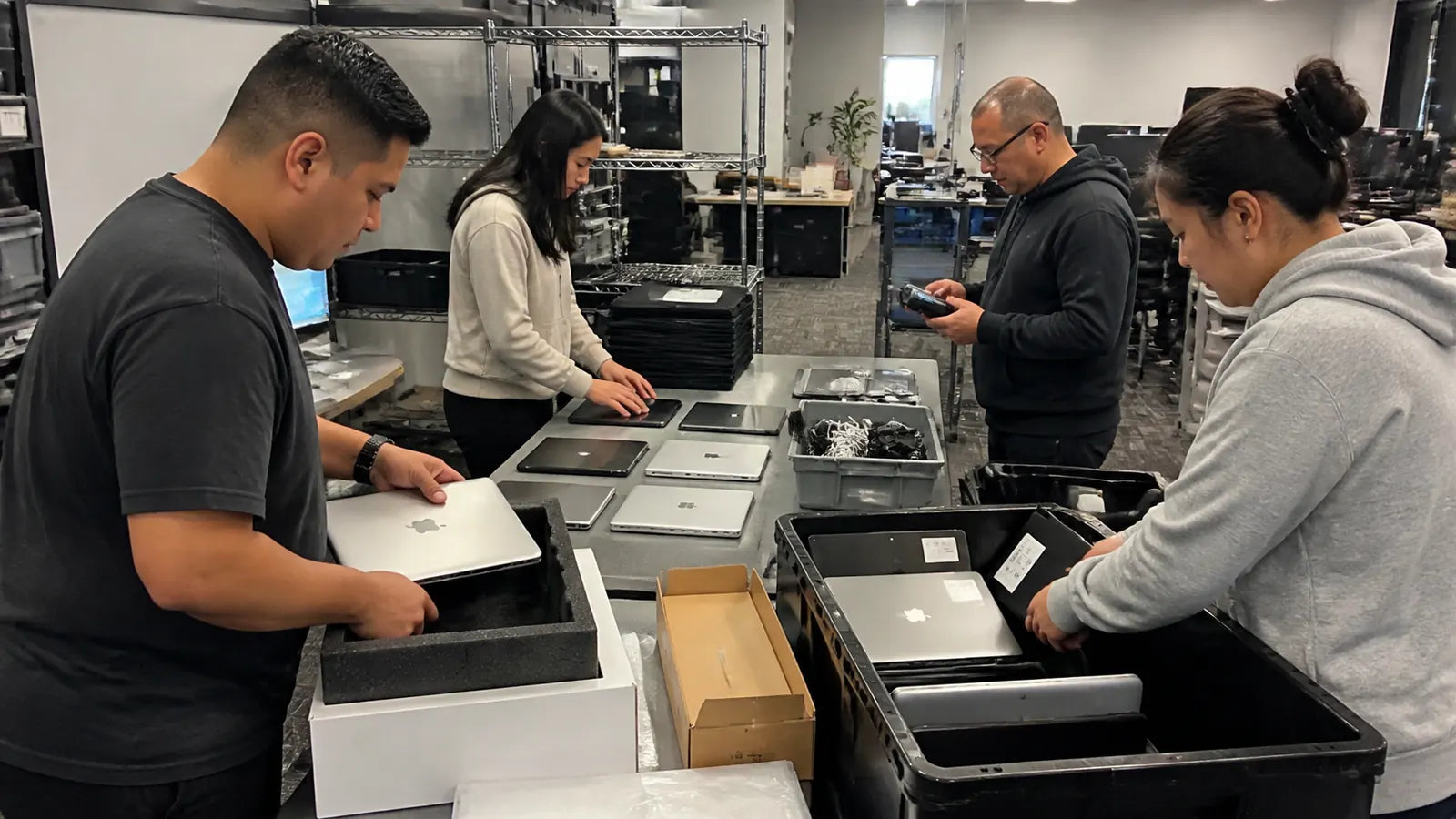 CTI team handling outbound deployment and return logistics for managed devices